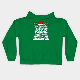 My Favorite Christmas Pajama 2021 Santa PJs Men Women Funny Kids Hoodie